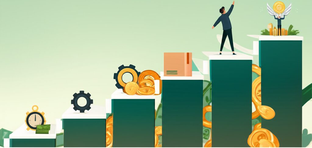 As 4 Escadas da Criação de Riqueza: Seu Guia Definitivo para a Liberdade Financeira