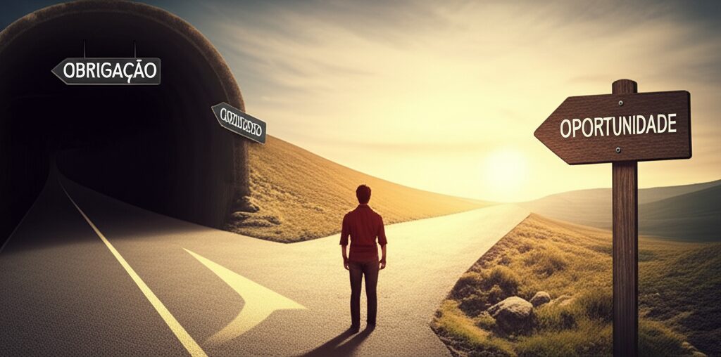 A Chave para a Ação e Mudança de Vida: Mentalidade Oportunidade vs. Obrigação