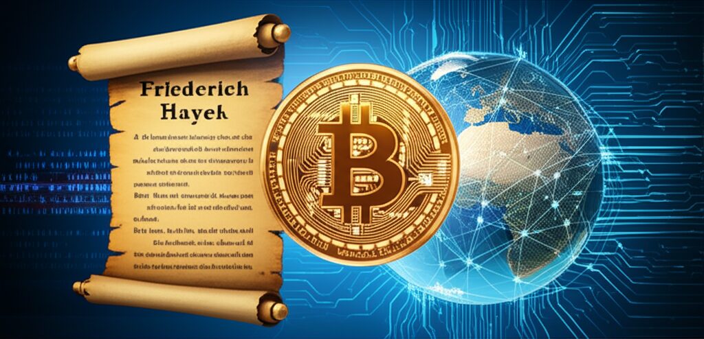 Origem do Bitcoin: Uma Jornada Pela Descentralização e a Visão de Hayek