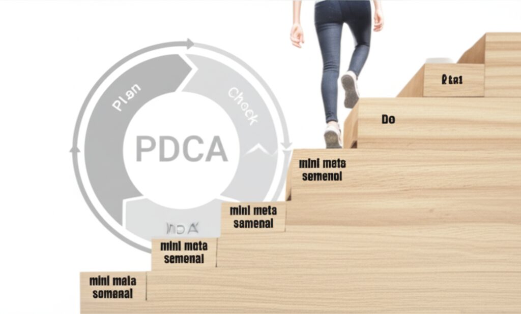 Mini Metas Semanais e PDCA: Alcance Seus Maiores Objetivos com Pequenos Passos